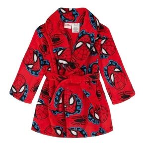 Marvel Spider-Man Toddler Boys Fleece Robe Size 5T